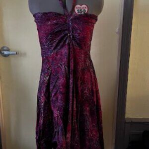 Handkerchief hemmed hippie dress